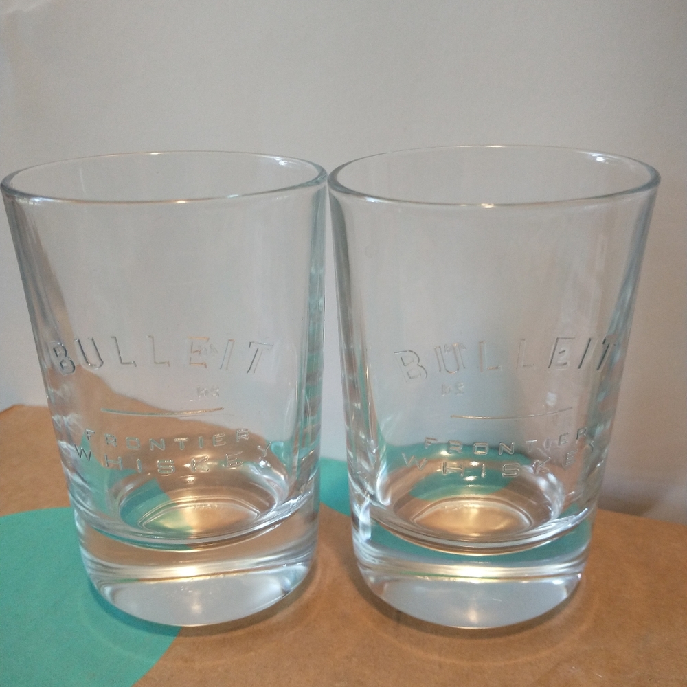 Bulleit Frontier Whiskey Signature Glasses Set of 2